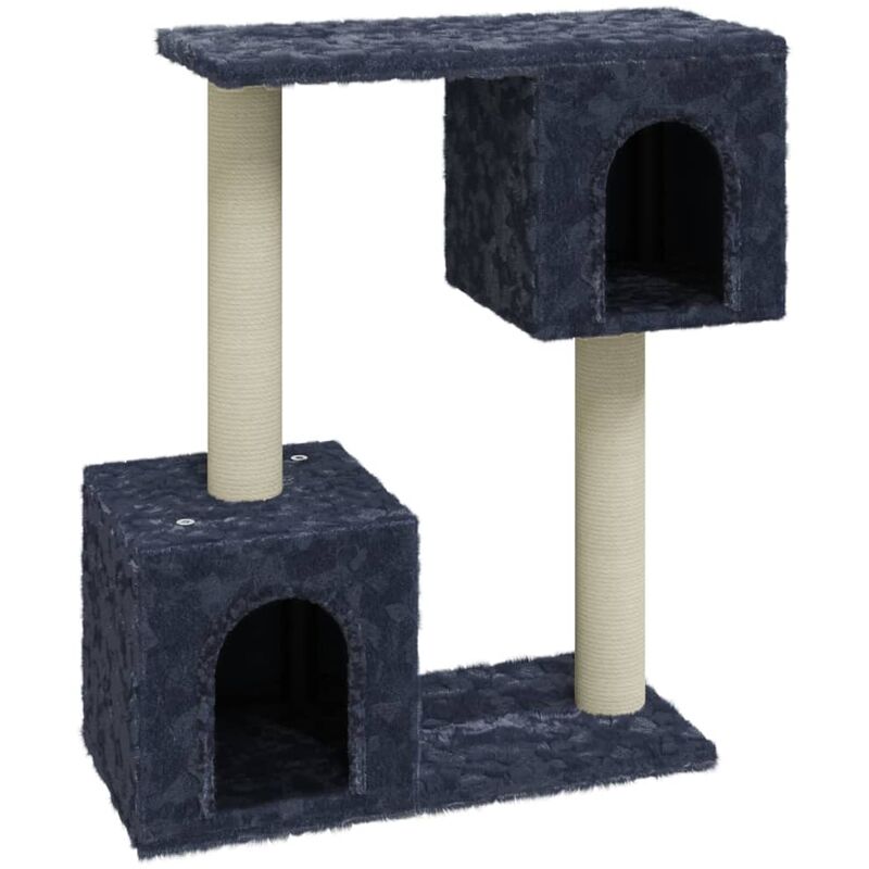 

vidaXL Rascador para gatos con postes de sisal gris oscuro 60 cm - Gris