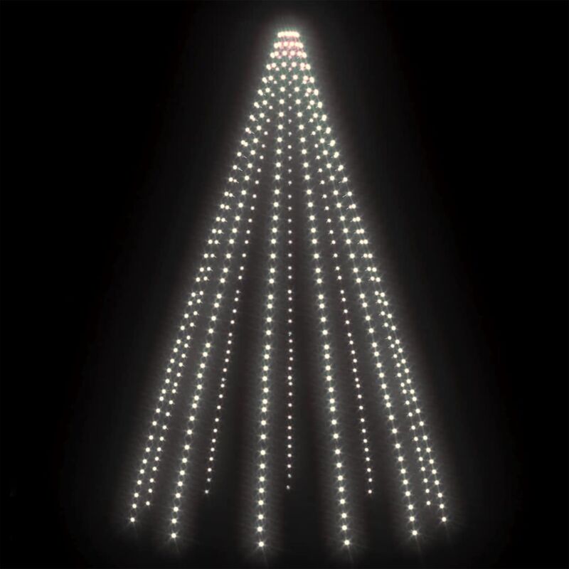 

Árbol de luces con 500 LED blanco frío 500 cm interior/exterior - Blanco - Vidaxl