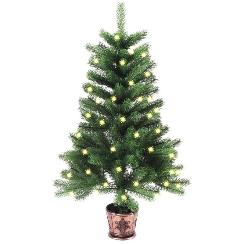 

Árbol de Navidad artificial con LED verde 65 cm - Vidaxl