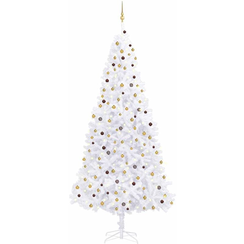 

Árbol de Navidad artificial con LED y bolas verde 300 cm - Vidaxl