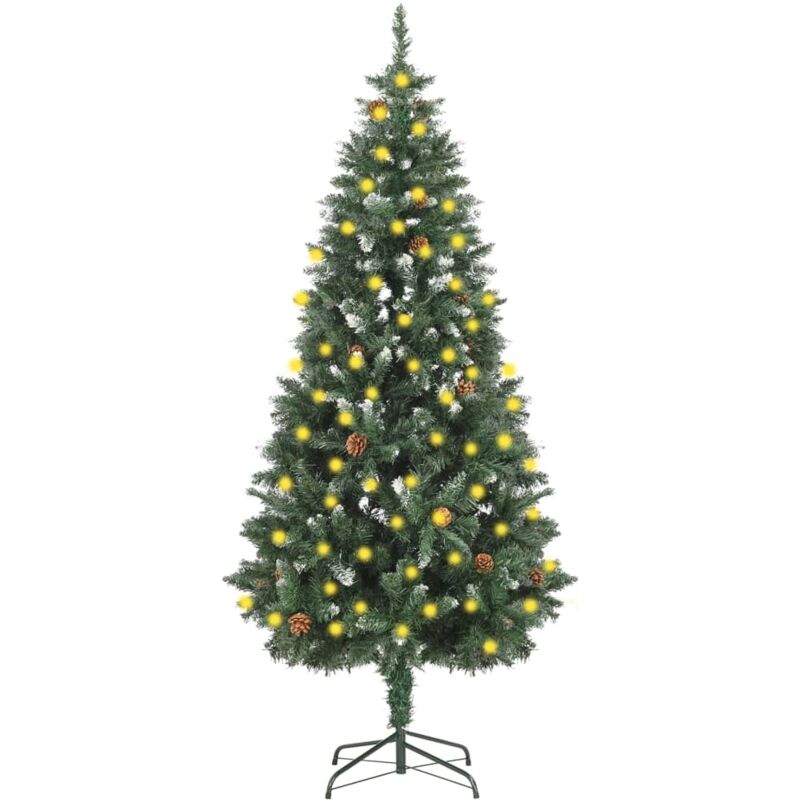 

Árbol de Navidad artificial con LED y piñas 180 cm - Vidaxl