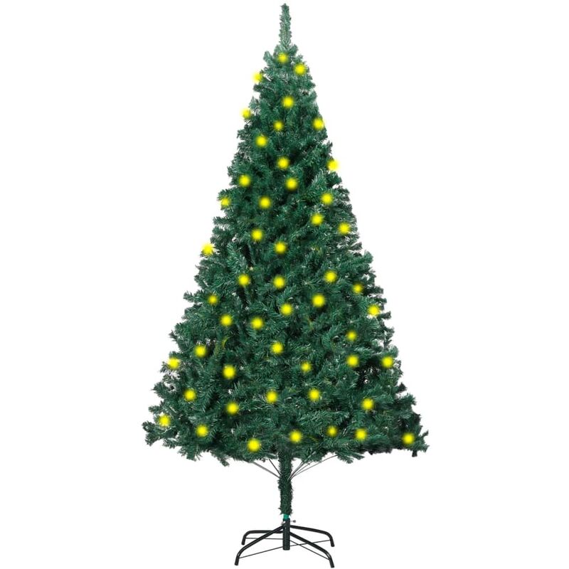 

Árbol de Navidad artificial con LED y ramas gruesas verde 150 cm - Vidaxl