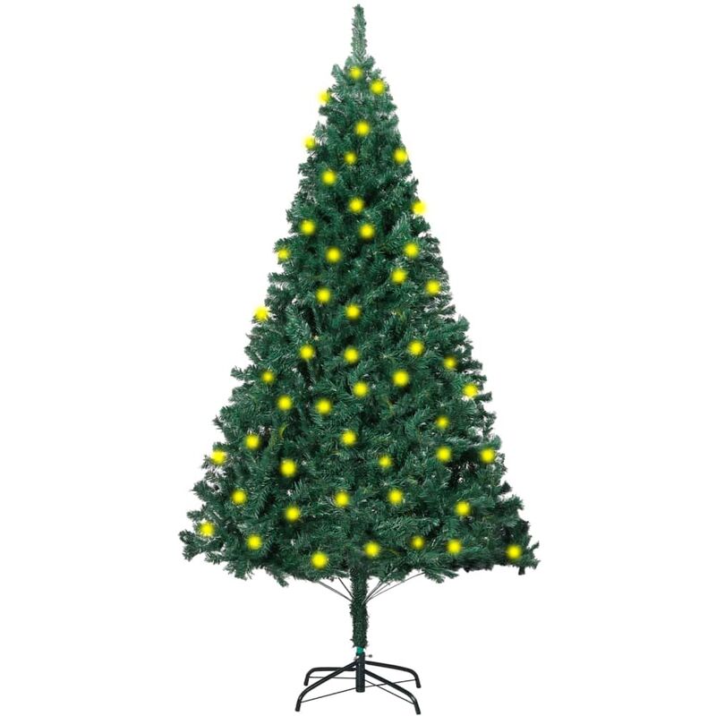 

Árbol de Navidad artificial con LED y ramas gruesas verde 180cm - Vidaxl