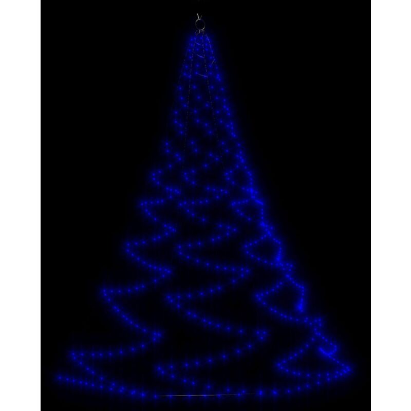 

Árbol de pared con gancho metálico 720 LED azul 5 m - Azul - Vidaxl