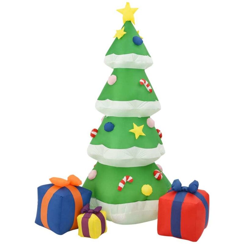 

Árbol de Navidad inflable LEDs interior y exterior 240 cm - Multicolor - Vidaxl