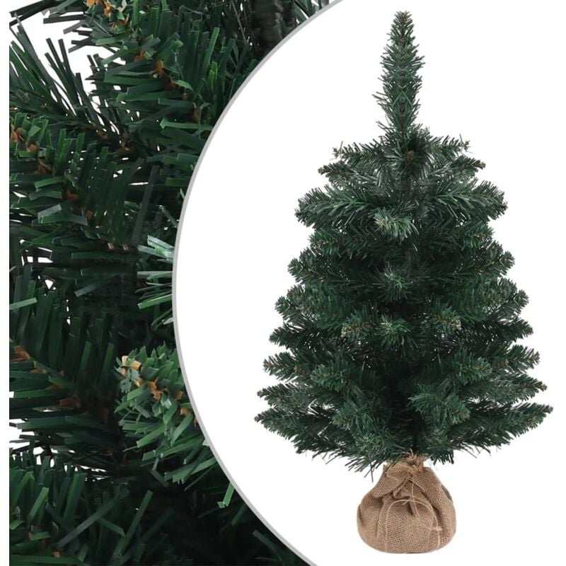 

Árbol Navidad artificial con soporte PVC verde 60 cm - Vidaxl
