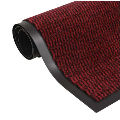 vidaXL Rechteckige Fußmatte 80 x 120 cm Rot