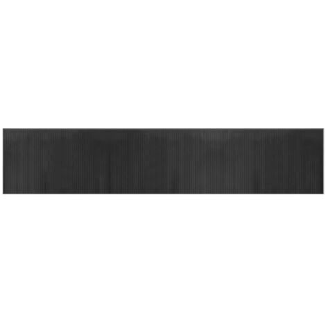 vidaXL Rechteckiger Teppich grau 60x300 cm Bambus