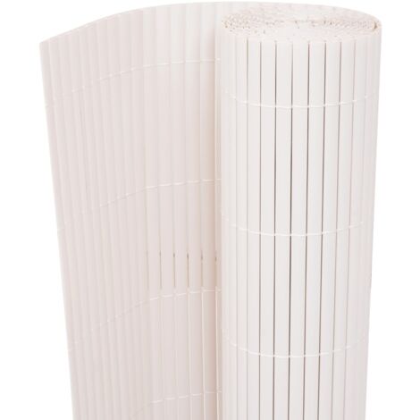 vidaXL Recinzione da Giardino a Doppio Lato 90x300 cm Bianca