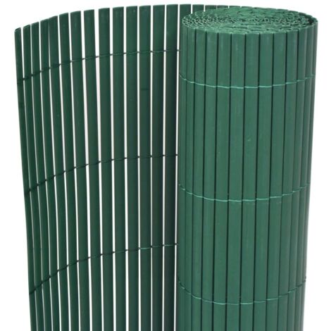 vidaXL Recinzione da Giardino a Doppio Lato in PVC 90x300 cm Verde