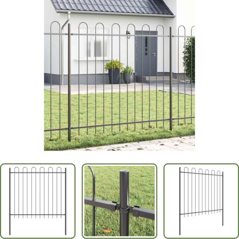 vidaXL Recinzione grigia -  Recinzione per Giardino Grigio 1,7 x 1,5 m