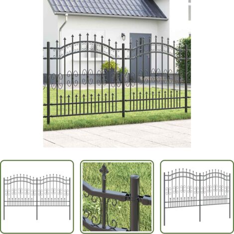 vidaXL Recinzione grigia -  Recinzione per Giardino Grigio 240 x 166 cm