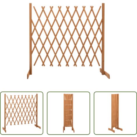 vidaXL Recinzione in abete -  Traliccio da Giardino Arancione 180x100 cm Massello di Abete