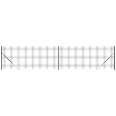 vidaXL Recinzione Metallica con Flangia Antracite 2x10 m