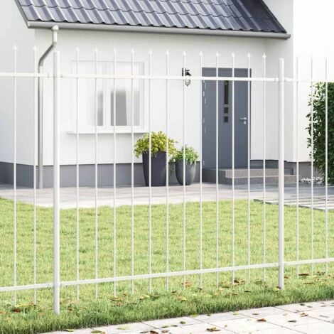 vidaXL Recinzione per Giardino Bianco 10.2 x 1.5 m