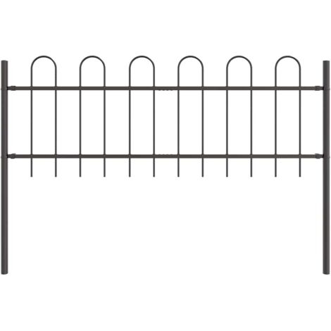 vidaXL Recinzione per Giardino Grigio 1.7 x 0.6 m