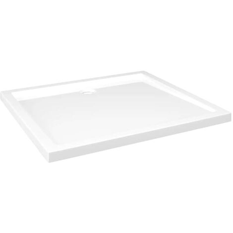 vidaXL Rectangular ABS Shower Base Tray White 80x90 cm
