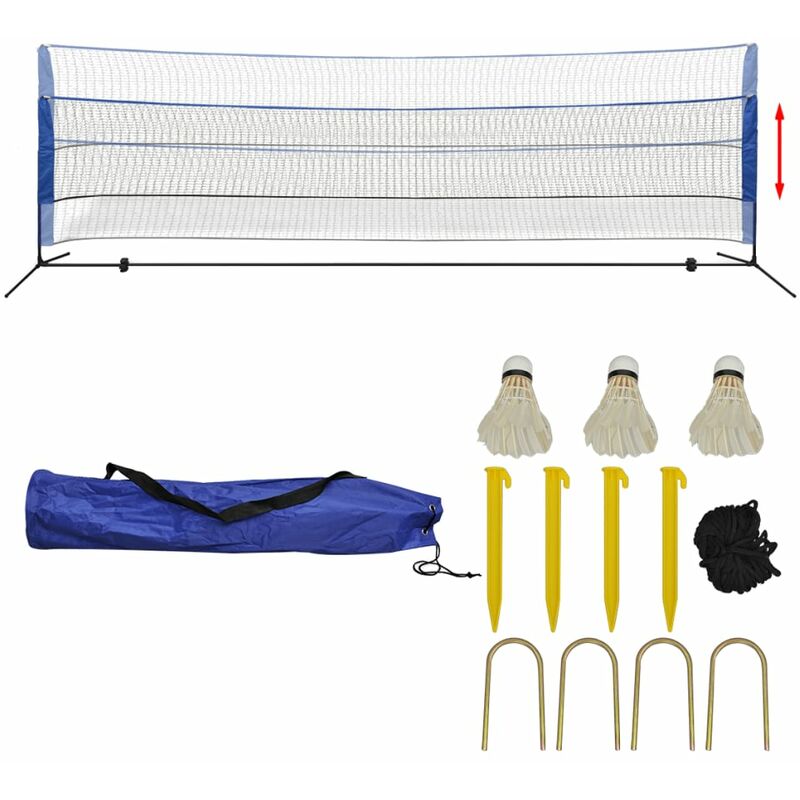 

Red de bádminton con volantes 500x155 cm - Vidaxl
