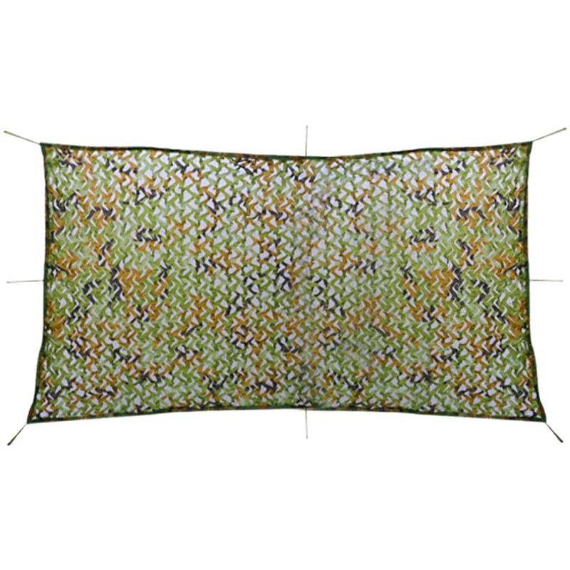 

vidaXL Red de camuflaje con bolsa 1,5x3 m - Verde