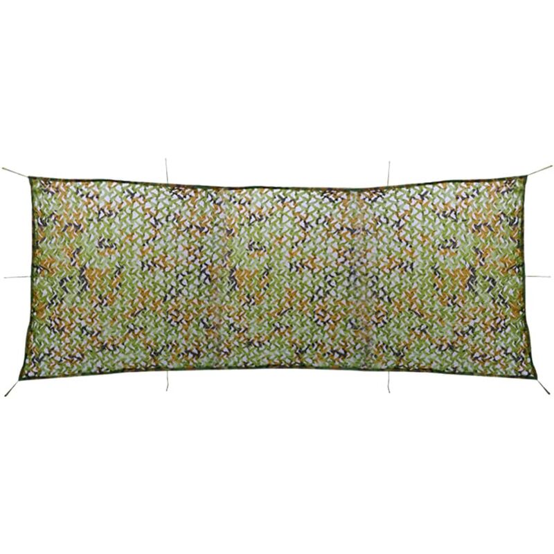 

vidaXL Red de camuflaje con bolsa 1,5x4 m - Verde