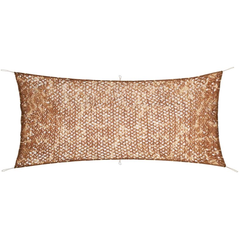 

vidaXL Red de camuflaje con bolsa de almacenamiento beige 1,5x5 m - Beige