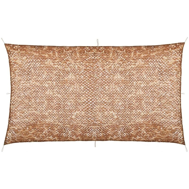 

vidaXL Red de camuflaje con bolsa de almacenamiento beige 3x7 m - Beige