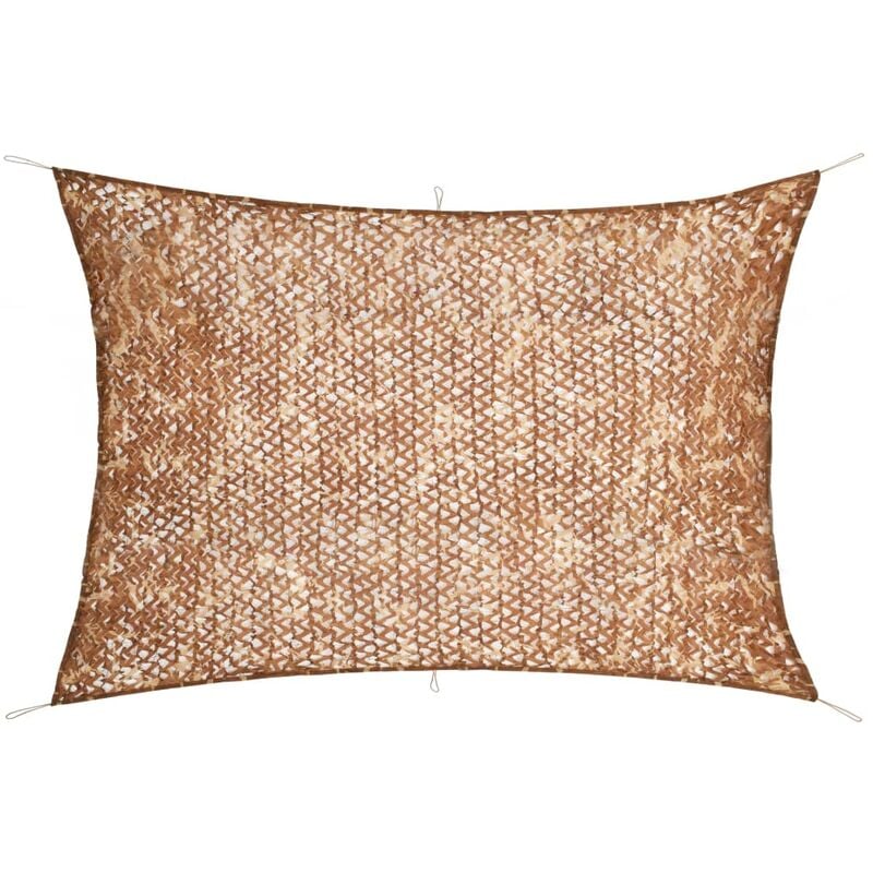 

vidaXL Red de camuflaje con bolsa de almacenamiento beige 6x7 m - Beige