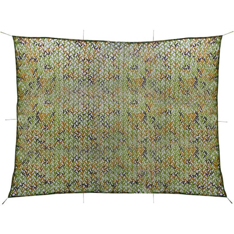 

vidaXL Red de camuflaje con bolsa de almacenamiento verde 2x4 m - Verde