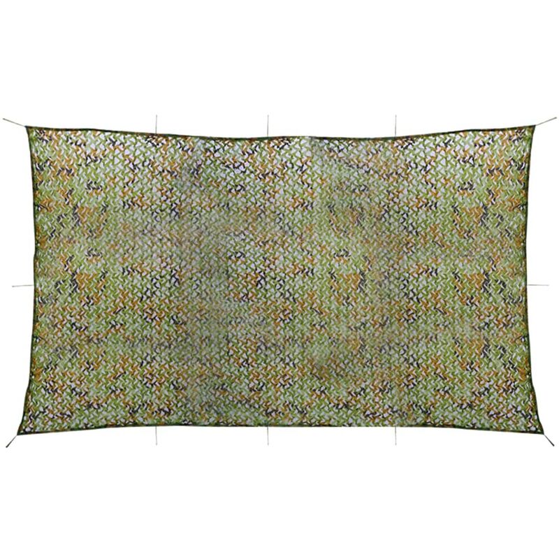 

vidaXL Red de camuflaje con bolsa de almacenamiento verde 2x6 m - Verde