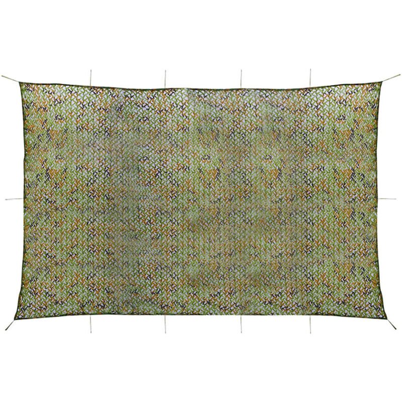 

vidaXL Red de camuflaje con bolsa de almacenamiento verde 4x5 m - Verde