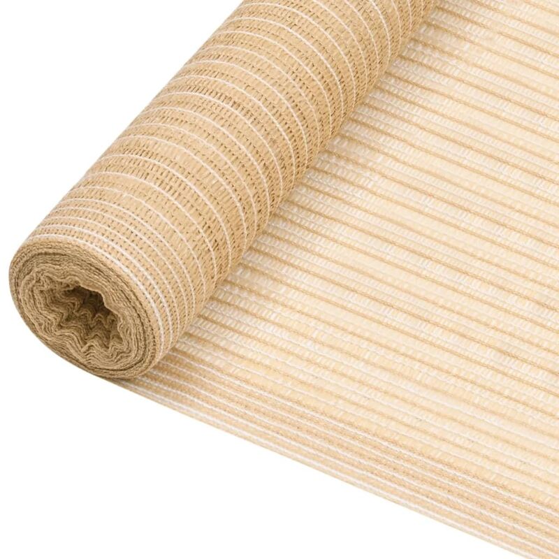 

vidaXL Red de privacidad HDPE beige 1x25 m 195 g/m² - Beige