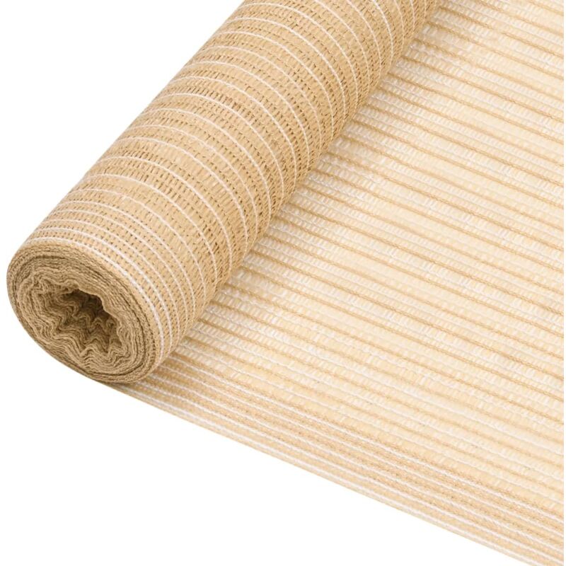 

vidaXL Red de privacidad HDPE beige 2x50 m 75 g/m² - Beige
