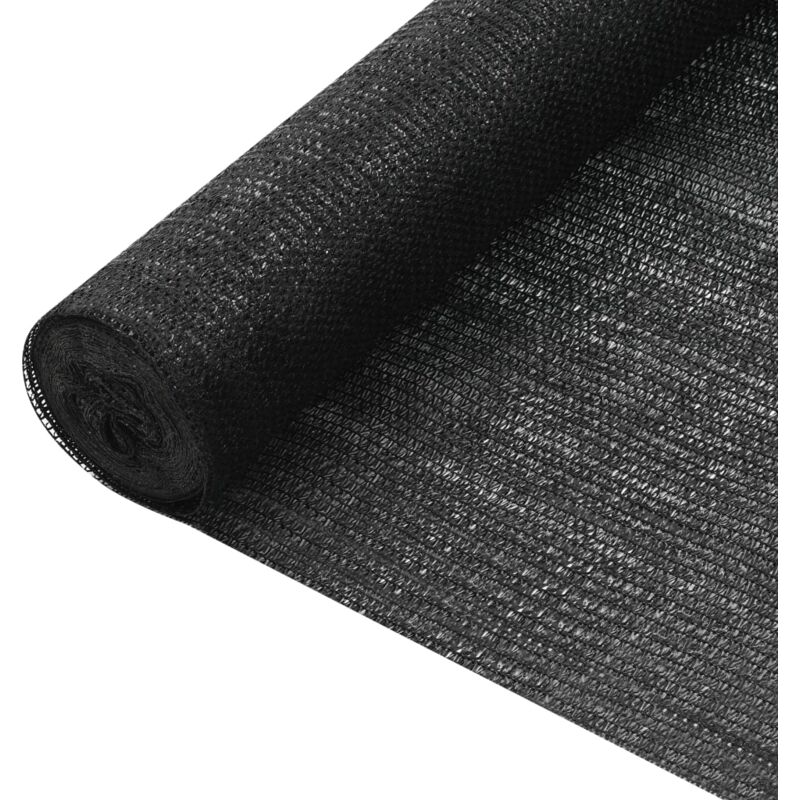 

Red de privacidad HDPE negro 1,2x10 m 75 g/m² - Negro - Vidaxl