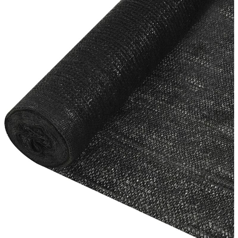 

vidaXL Red de privacidad HDPE negro 1,2x25 m 195 g/m² - Negro