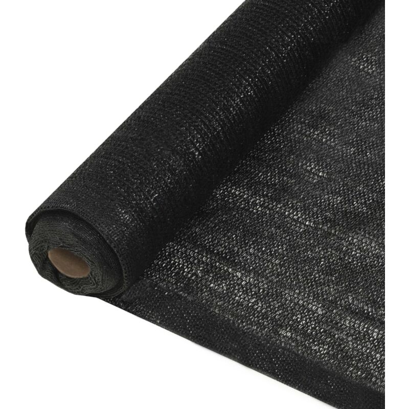 

vidaXL Red de Privacidad HDPE 150 g/m² Negro 2x25 m - Negro