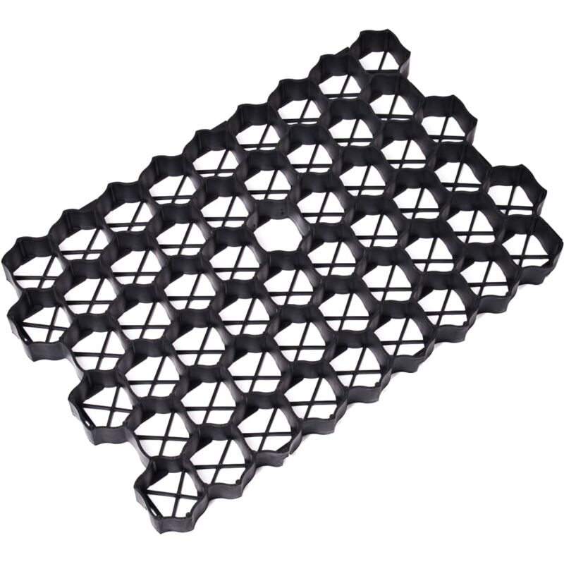 

Vidaxl - Rejillas para Césped 16 Unidades Plástico 60x40x3 cm Negro