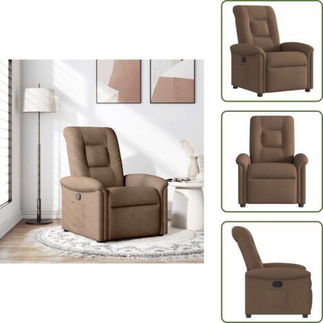 vidaXL Relaxsessel Braun Stoff