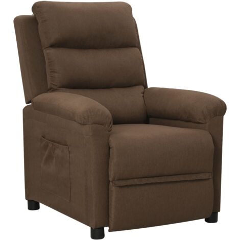 vidaXL Relaxsessel Braun Stoff