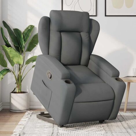 vidaXL Relaxsessel Dunkelgrau Stoff