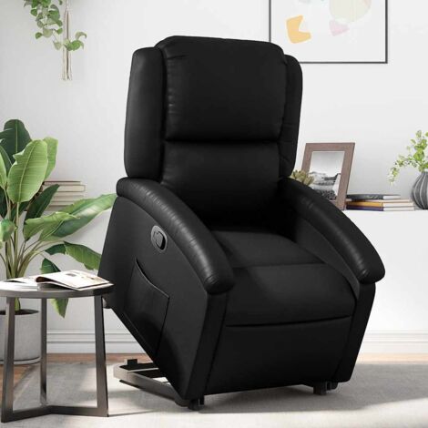vidaXL Relaxsessel Schwarz Kunstleder