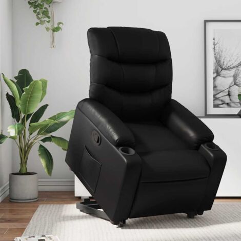 vidaXL Relaxsessel Schwarz Kunstleder