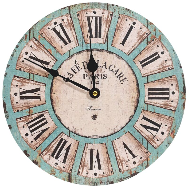 

Vidaxl - Reloj de pared de MDF multicolor 30 cm - Multicolor