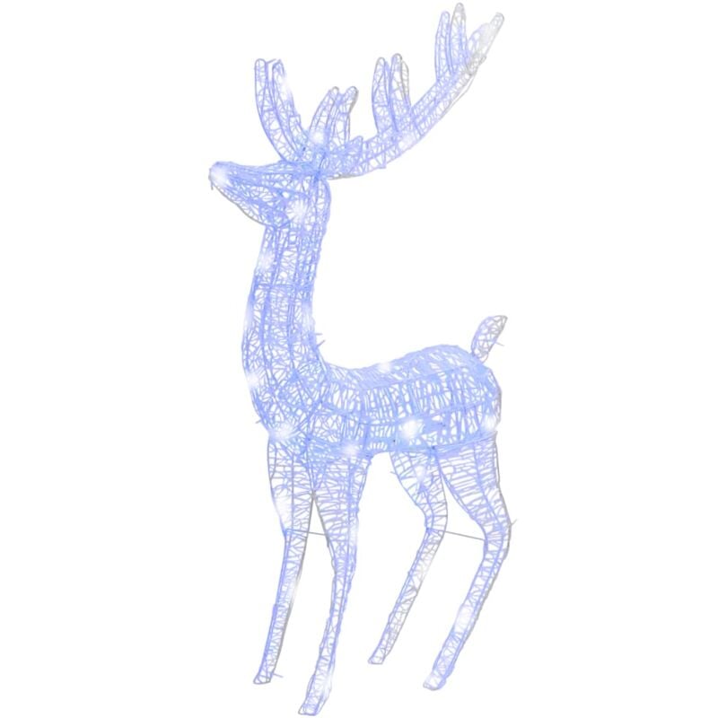 

Reno de Navidad 250 LED XXL acrílico azul 180 cm - Azul - Vidaxl