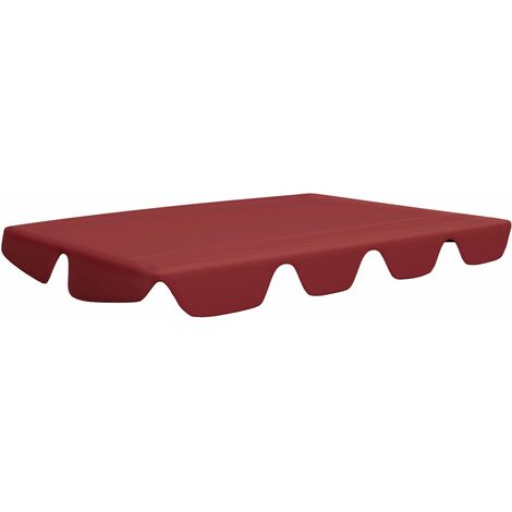 main image of "vidaXL Replacement Canopy for Garden Swing Bordeaux Red 192x147 cm - Red"