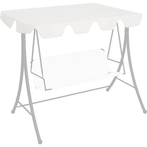 vidaXL Replacement Canopy for Garden Swing White 150/130x105/70 cm