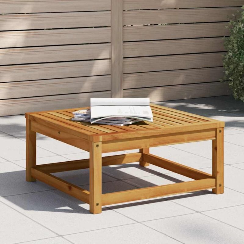 vidaXL Table de jardin 63x63x30 cm bois d'acacia solide