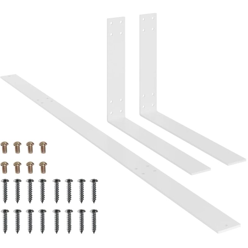 

vidaXL Respaldo para sofá de palets 110 cm hierro blanco - Blanco
