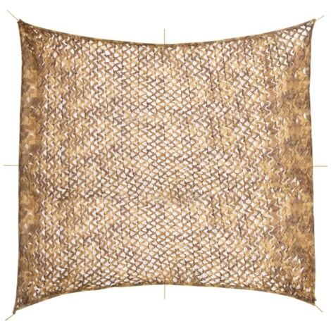 vidaXL Rete Mimetica con Custodia di Conservazione 416x402 cm Sabbia