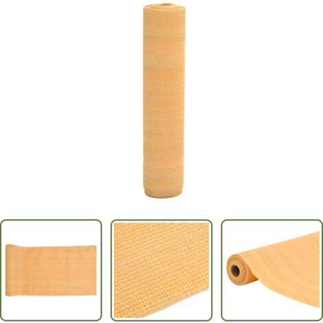 vidaXL Rete per giardino -  Rete per Privacy Sabbia 1,5x25 m in HDPE 150 g/m²