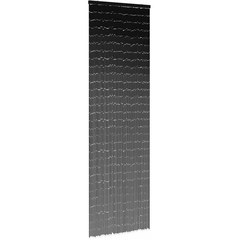 Rideau anti-insectes gris foncé 56 x 185 cm bambou - Vidaxl